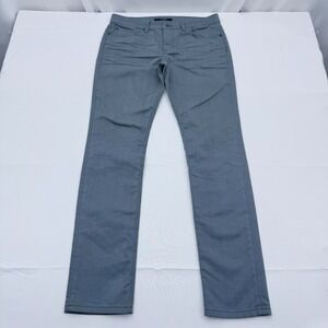 Joes Jeans Slim Fit Straight Leg Mens 34x33 Gray Stretch Denim 5 Pocket Casual
